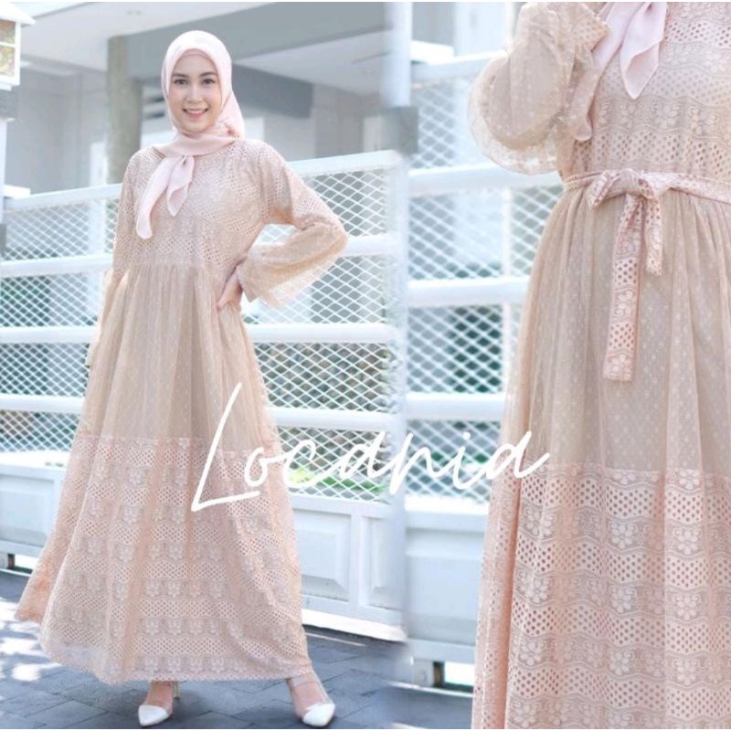 Locania Dress Brokat Full Puring Gamis Ootd Vintage Gamis Trend Natasha Dress Apply Tali Gamis Lebaran Dress Muslim Gamis Remaja Muslimah Outfit Kondangan Dress Polos Warna Hitam Outfit Bridesmaid Gamis Pengajian Cantik