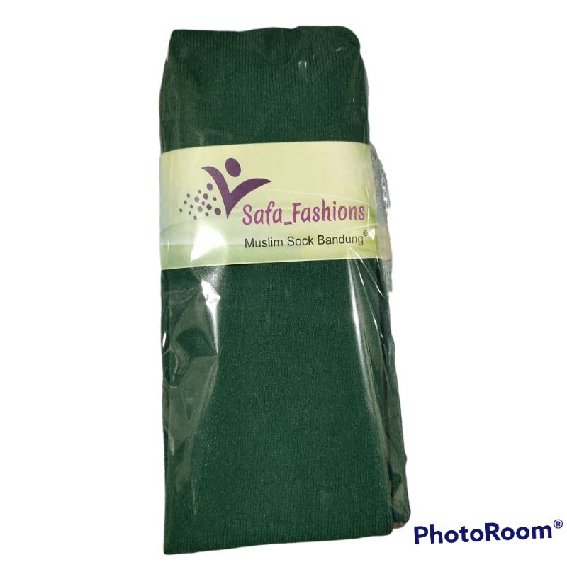 Kaos Kaki Muslim / Kaos Kaki Wudhu / Koskaki Wudhu Soka / Kaos Kaki Wudhu / Kaos Kaki Wudhu Soka-Hijau Botol