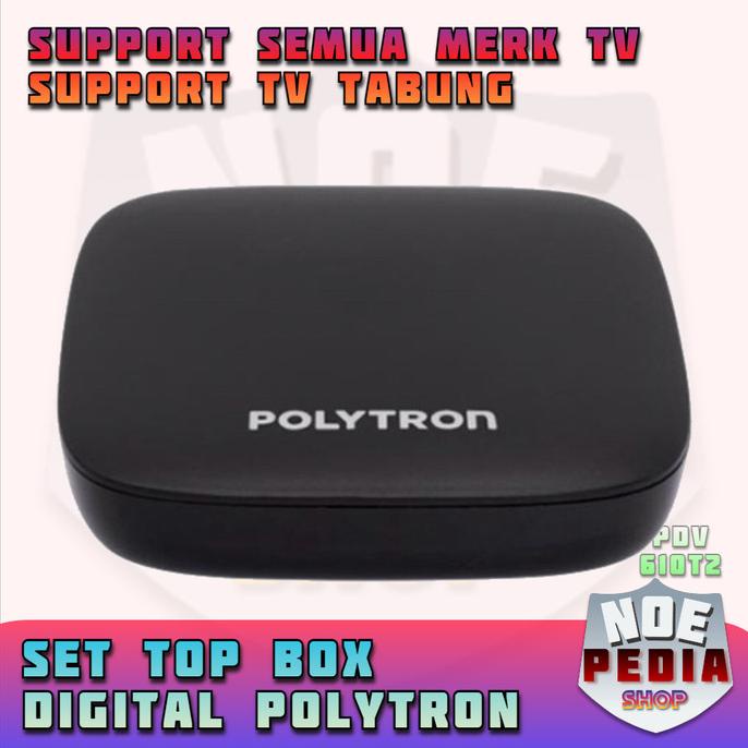 SET TOP BOX DIGITAL SUPPORT TV TABUNG LED ANTENA POLYTRON STB TOPBOX
