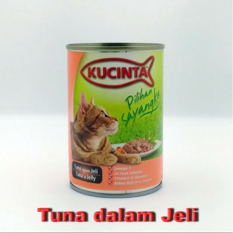 Makanan Kucing Basah Kaleng Kucinta Tuna 400gr