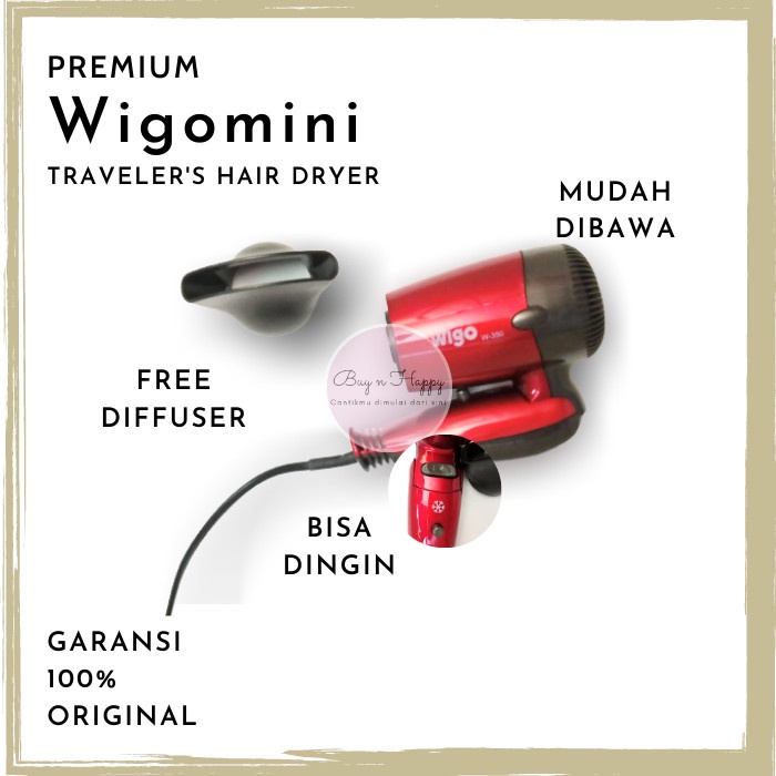 Hair Dryer Wigo Mini W-350 Pengering Rambut