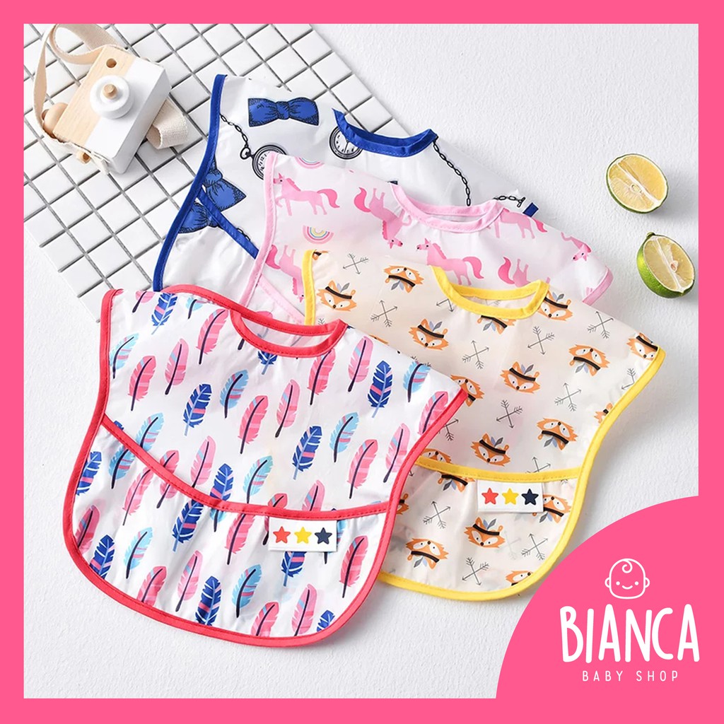 BIANCA - Celemek Makan Anak Size Kecil Motif Lucu