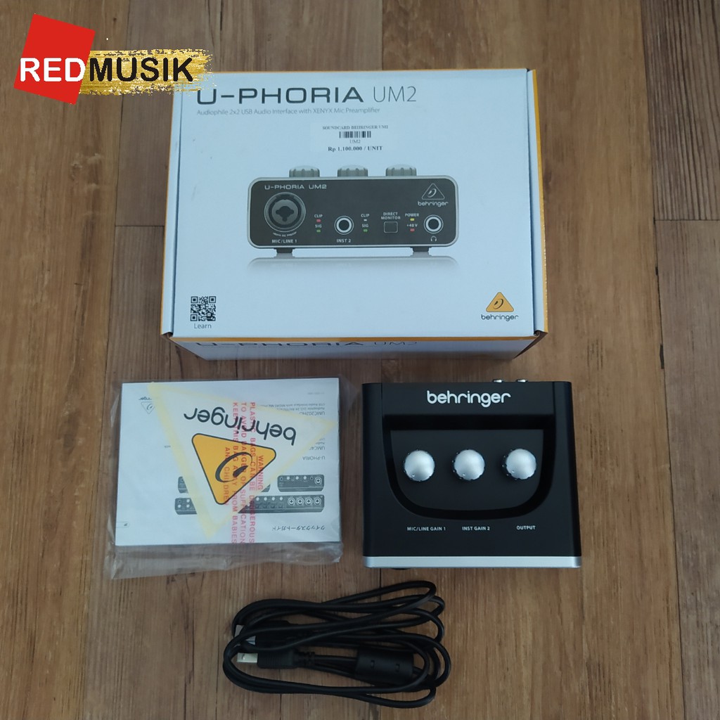 Soundcard Behringer U-Phoria UM2 UM-2 UM 2