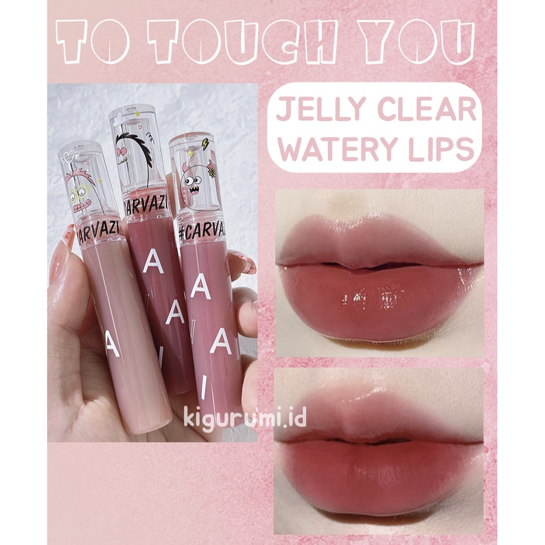 CAPPUVINI Monster Jelly Lip Tint Watery Lipstik Luminous Lip Glaze Lipstick Liptint Berfungsi Membuat Bibir Lembab Dan Tidak Kering  XX028