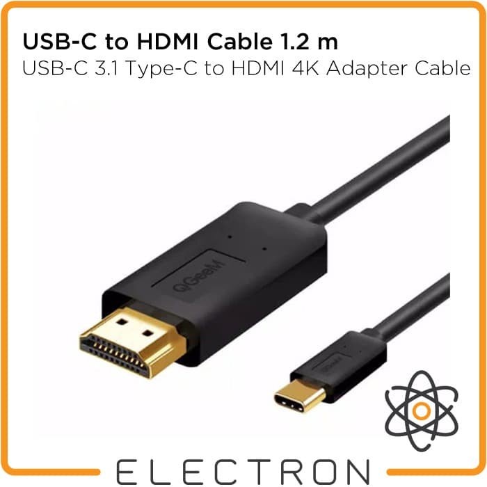 USB-C 3.1 Type-C to HDMI 4K Adapter Cable for Smartphone Tablet Laptop Kabel