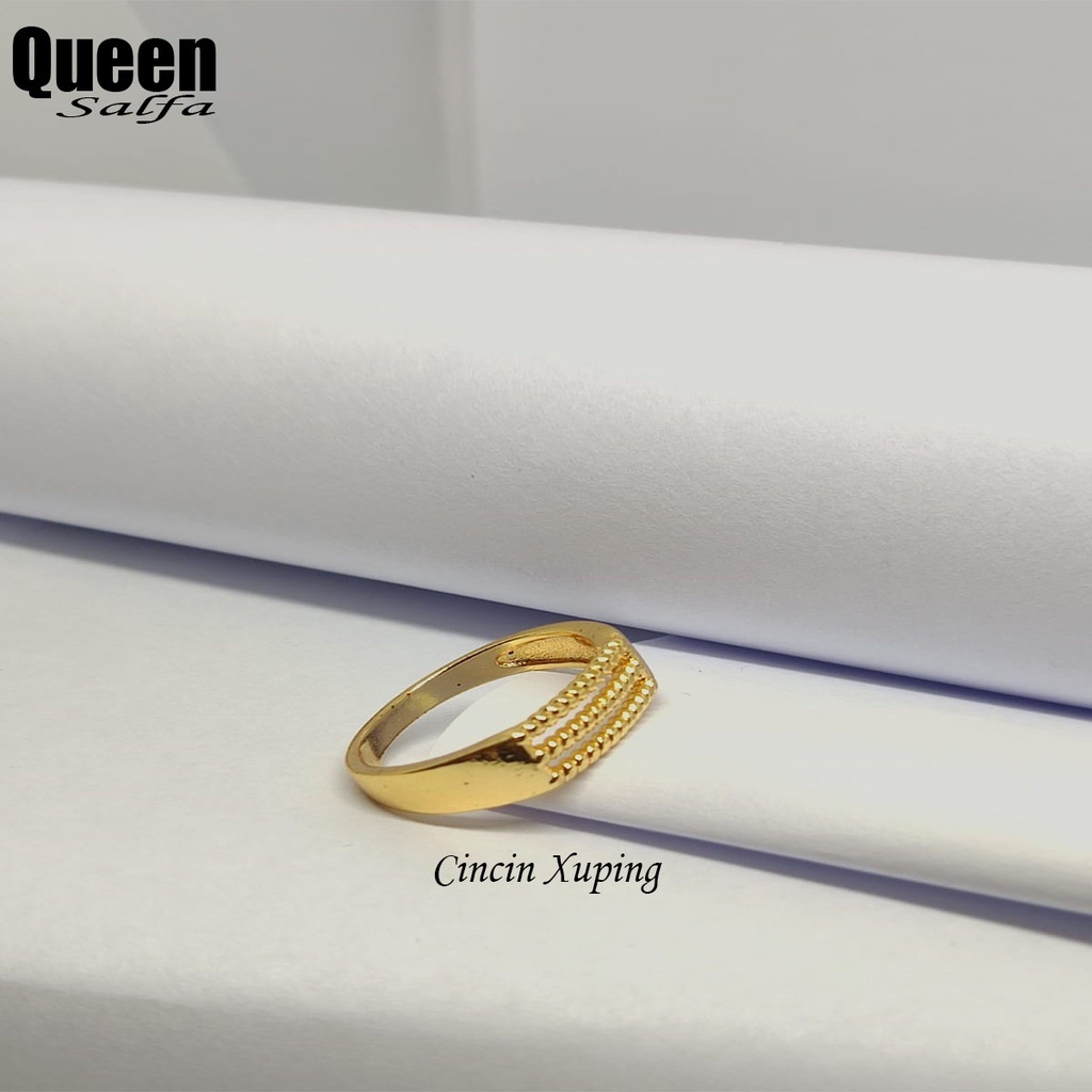 Cincin Xuping Perhiasan Wanita Elegant Terlaris - Xuping Gold 24K