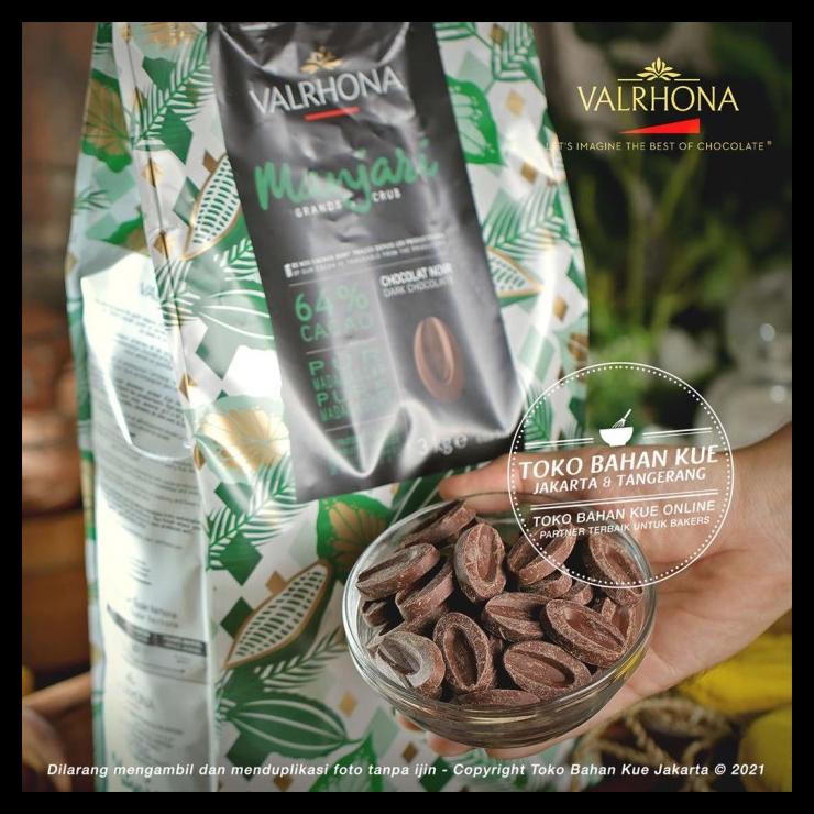 

TERBARUU!! Valrhona MANJARI 64% Dark Chocolate 100gr Couverture Cokelat Baking PROMO