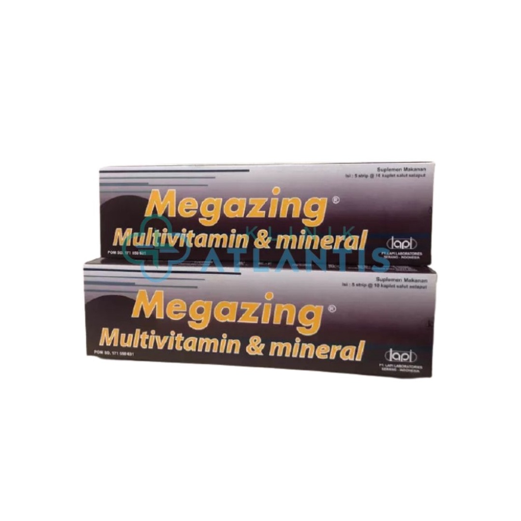 Megazing multivitamin dan mineral (per kaplet)