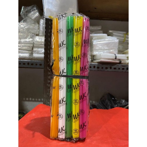 Sedotan plastik murah MK/ sedotan warna warni/ sedotan es