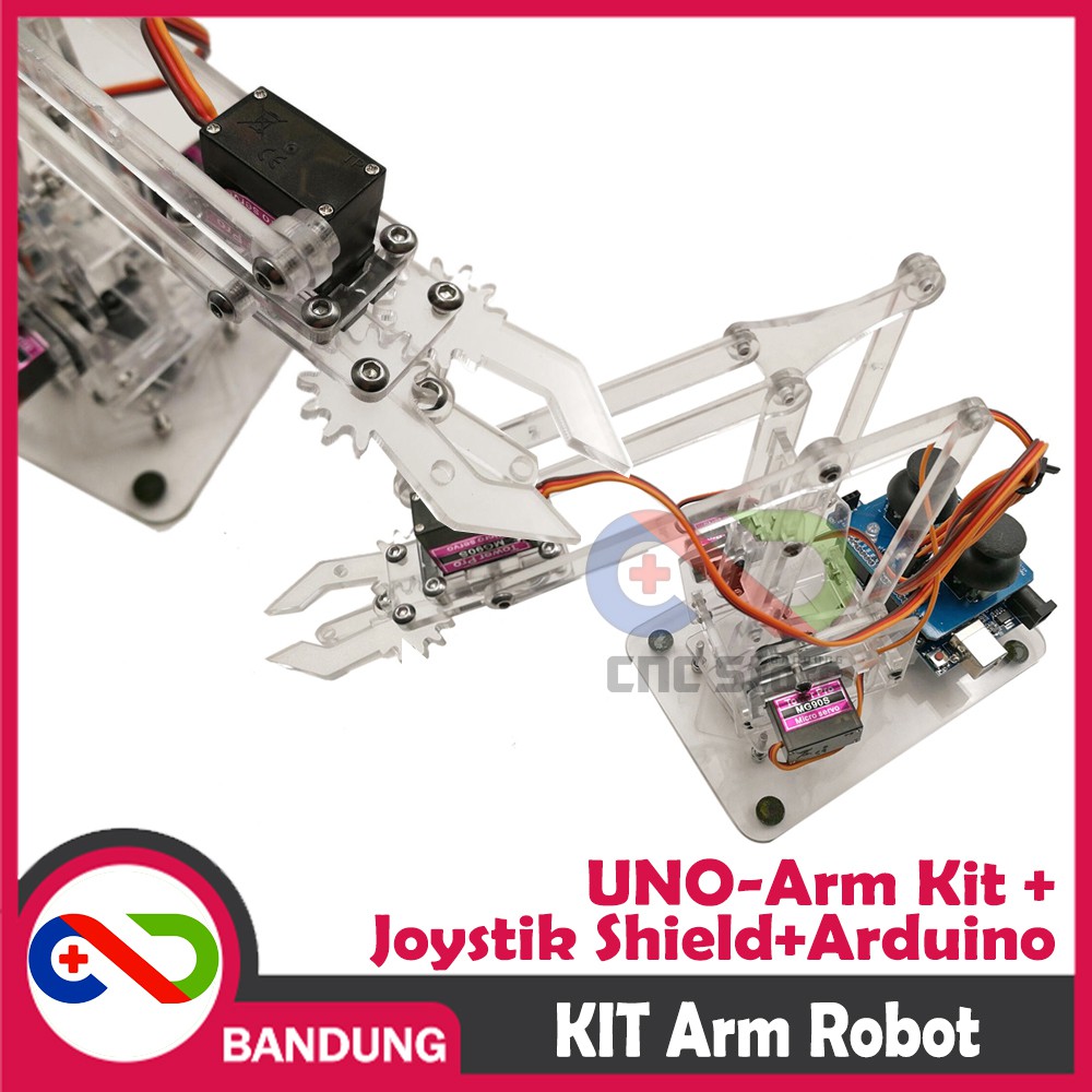 ROBOT ARM KIT PARTS UNOARM SHIELD FOR ARDUINO UNO JOYSTIK HAND GRIPPER