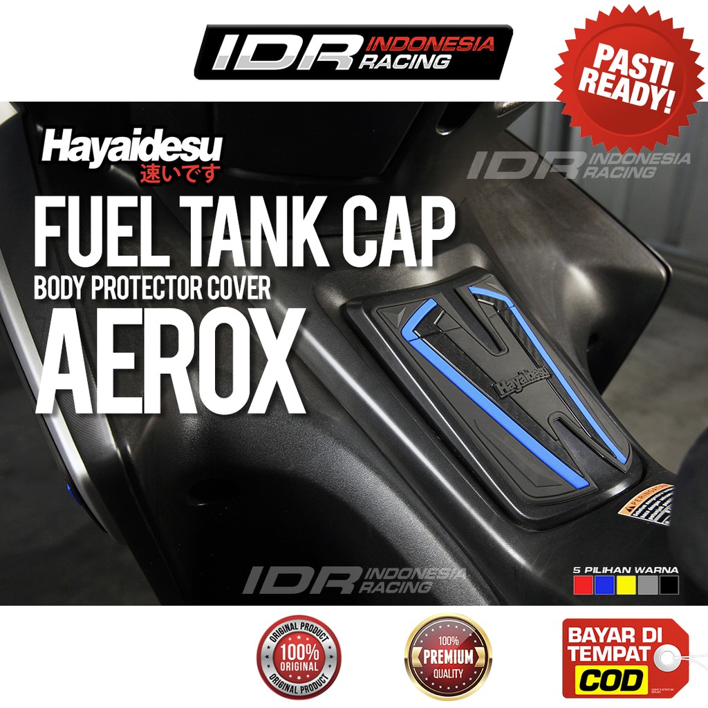 Hayaidesu AEROX Tank Pad Cover Tutup Tangki Body Protector Karet Pelindung Aksesoris