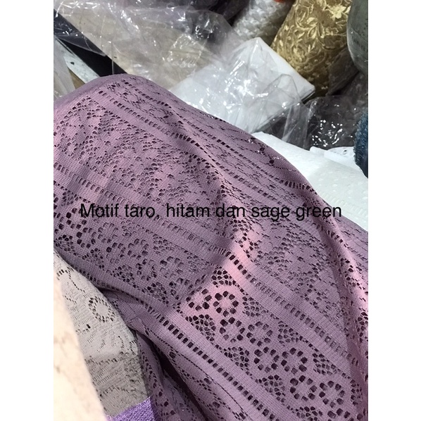 Kain Brokat Lace Vintage Royal TEBAL./brokat salur original