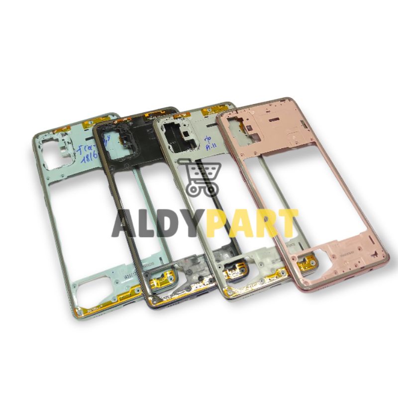 Middle Frame Tulang Tengah Bezel Rangka Tutup Mesin Samsung Galaxy A71 A715 A715f Original