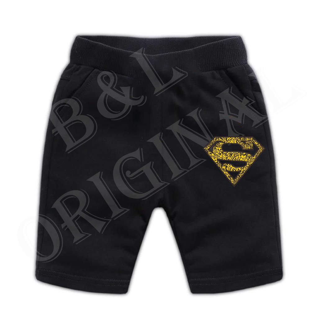 BS/COD/CELANA PENDEK SUPERMAN ANAK ANAK 1-7 TAHUN//REALPIC//GOOD QUALITY