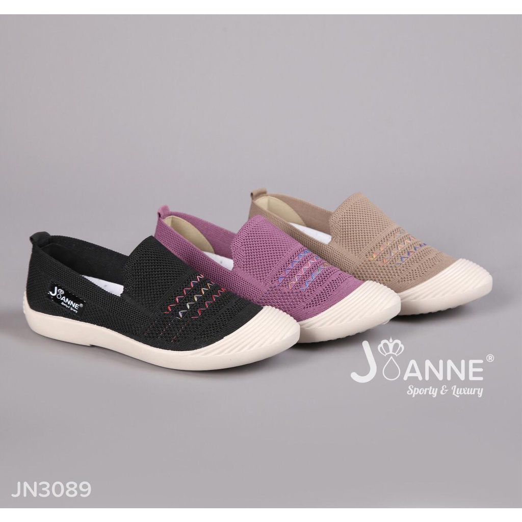 JOANNE Sepatu Wanita Slip On Shoes #JN3089 ORIGINAL