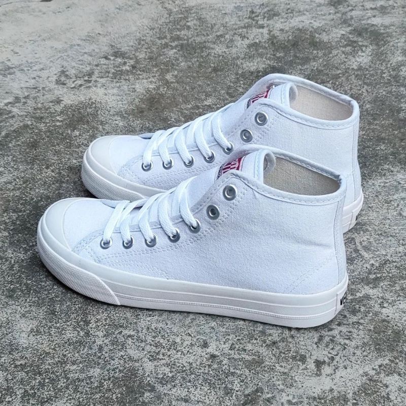 ORIGINAL VENTELA SHOES | Sepatu Ventela Basic White High Cut | Sepatu Full Putih Brand Lokal Ventela
