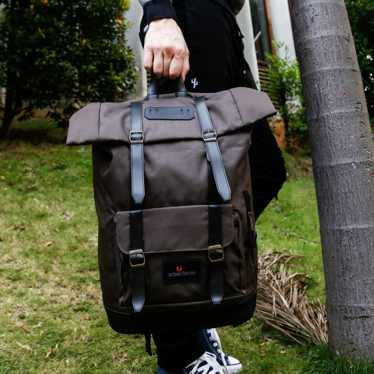 JAM SESSION BROWN |Urban Factor x FORIND|Tas Ransel Punggung Ori Bag Pria Wanita Backpack Baru Besar