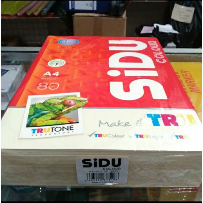 

Kertas Warna SIDU A4 80gr IT 100 Ivory