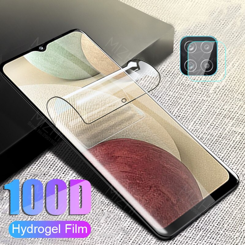 Pelindung Layar Samsung Galaxy A12 paket 3 in 1 Berbahan Hydrogel