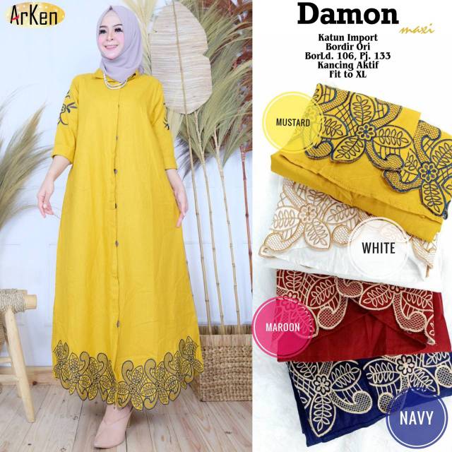 Damon Maxi Dress ori by Arken