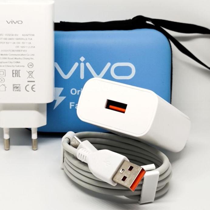 Terbaru - Charger Vivo Original Charger Fast Charging Kabel Micro - Tipe C Plus Dompet ...