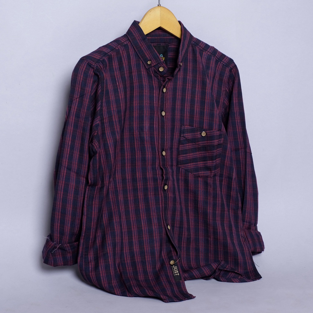 KEMEJA FLANEL LENGAN PANJANG UNISEX