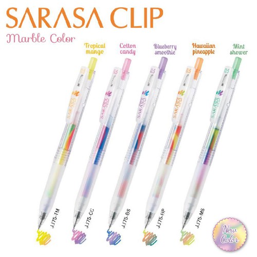

Pulpen Gel Sarasa Clip Marble Color Zebra - 0.5 mm ( satuan )