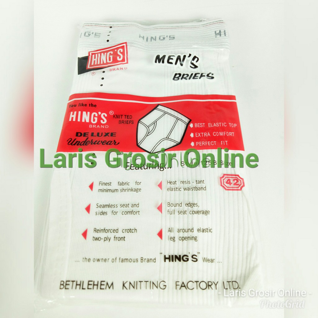 Celana Dalam Hing's Hing Hings | CD Pria Hings 32 34 36 38 40 42 | Sempak Hing | CD Hings