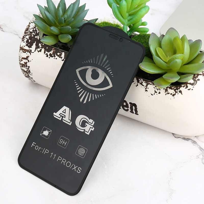 AG MATTE Tempered Glass IPHONE XR/X/XS MAX/11/14 pro max/8 plus/7 plus/6/6s + 12 mini - anti glare/minyak clear doff full screen