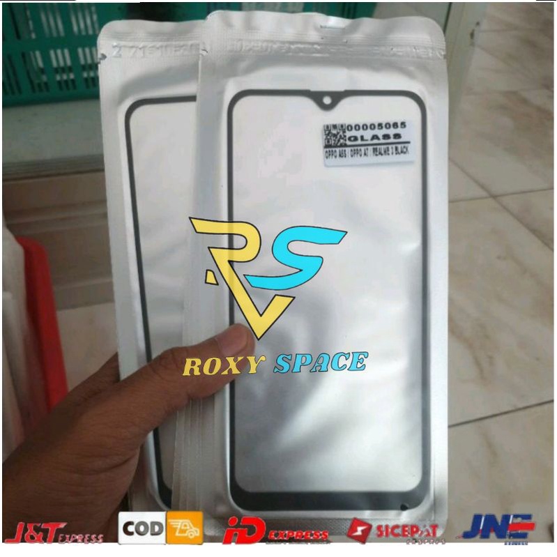 Kaca lcd + Lem Oca Oppo A5S A7 A12 Realme 3 Kaca Depan Kaca Touchscreen Kaca Ts Tc Original