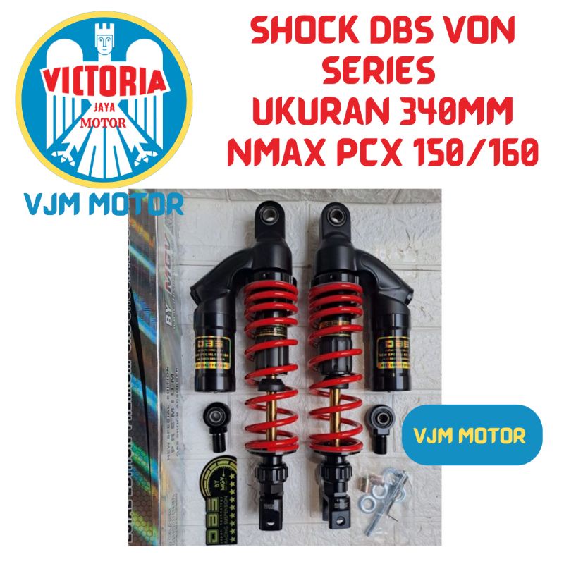 Shock NMAX model Evo series Shockbreker tabung DBS Nmax Pcx 150 PCX 160 ukuran 340mm Tabung Atas model Evo