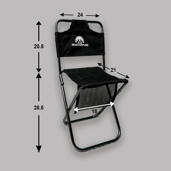 Kursi Lipat Marantale Folding Chair Bigadventure Camping Premium