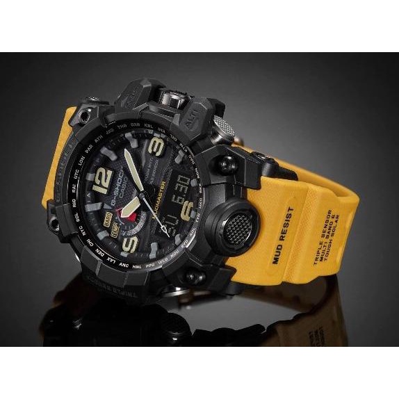 Jam Tangan Pria Merk Casio Gshock Type GWG-1000 Yellow Original BM Set