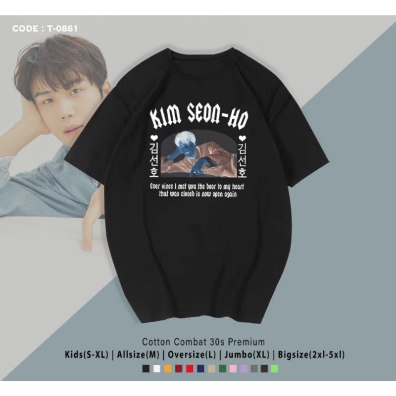 KAOS KIM SEON HO KEREN/T-SHIRT KATUN KIM SEON HO/FREEBIES GANCI