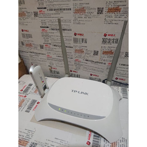 Router Home Sepaket Tplink MR3420 (Versi.2) Modem stick STC Huawei 3276 Unlock Mod Alloprator 4G LTE (Frek B1/B8/B40)