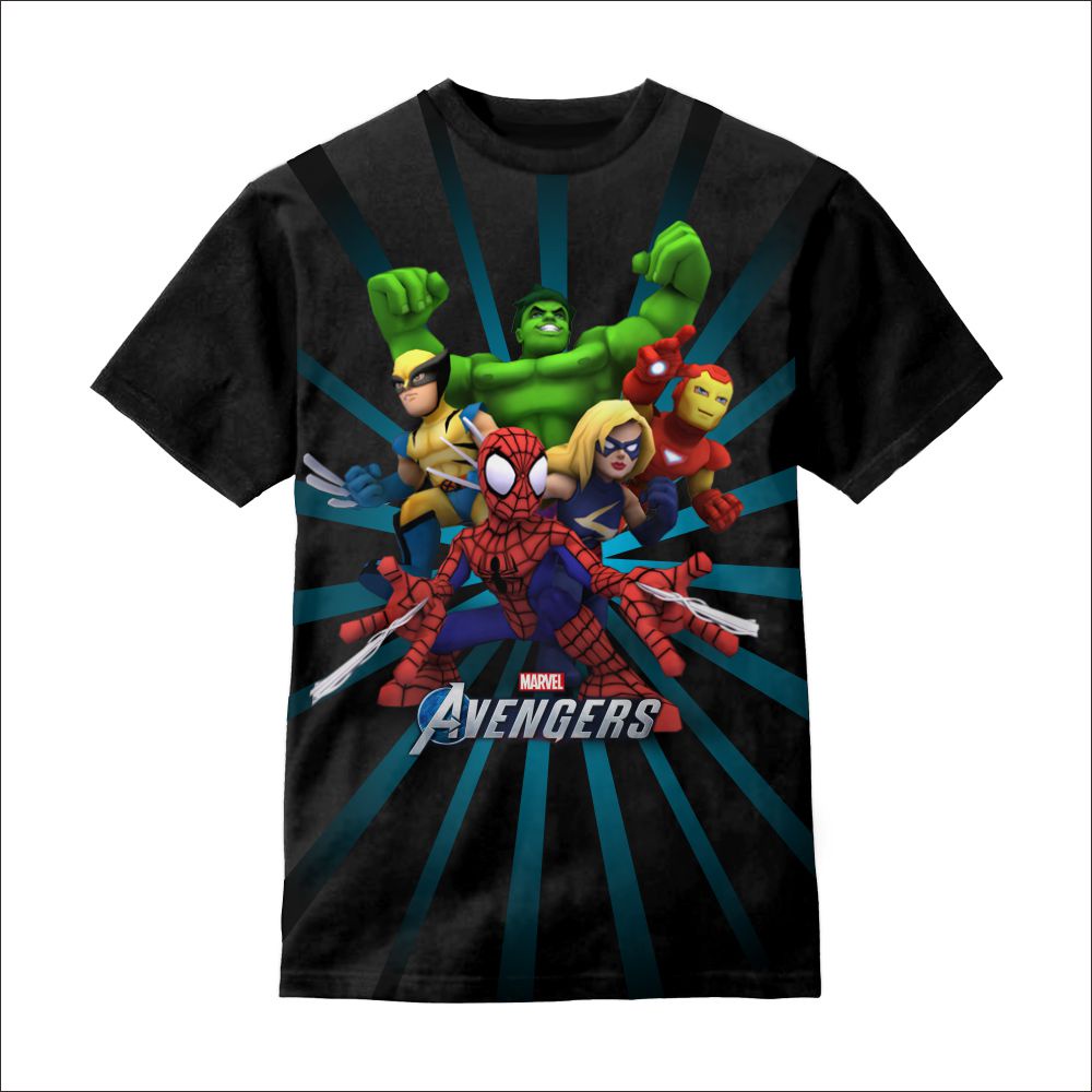 Kaos Anak Avengers Team Marvel - Ninacuteshop