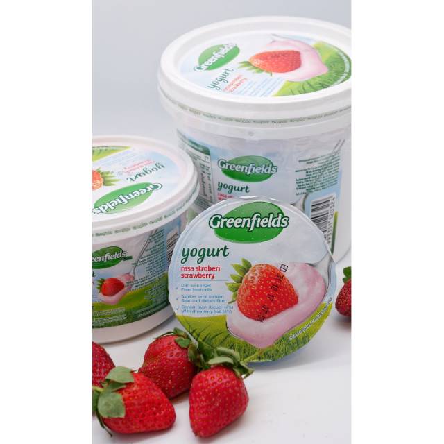 Greenfields Yogurt 500ml Plain Original / Strawberry / Blueberry / Manggo Greenfield Unsweet Unsweetened No sugar