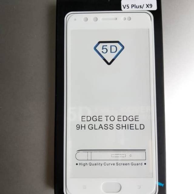 TEMPERED GLASS FULL LEM 5D 9D VIVO V5 PLUS X9 -ANTI GORES KACA FULL LEM -COVER