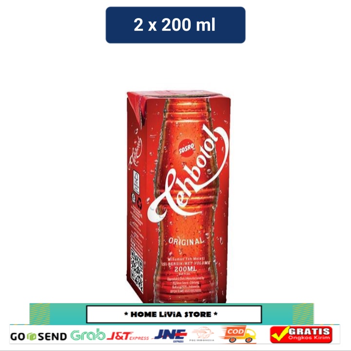 

Teh Botol Sosro Kotak 200ml x2