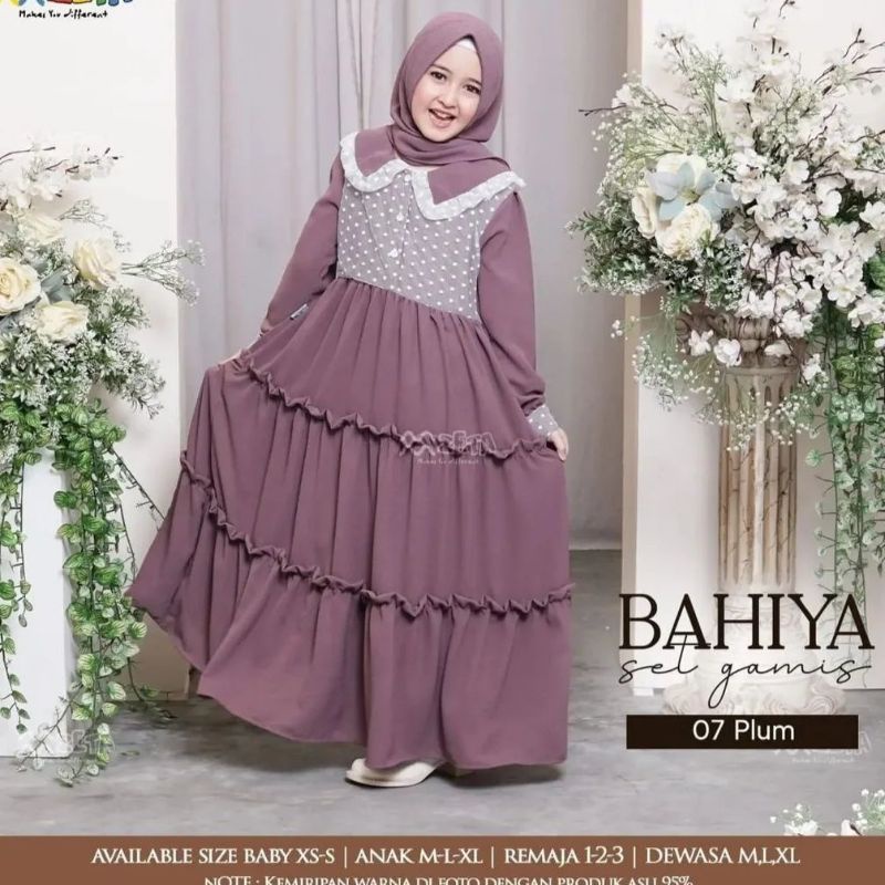 Bahiya kids/gamis anak tanggung/gamis terbaru matt ceruty/gamis anak remaja/pakaian anak perempuan/gamis anak perempuan/pakaian anak muslimah/fashion anak tanggung/fashion viral/gamis anak terbaru/gamis terbaru/baju muslim anak/baju muslim anak perempuan