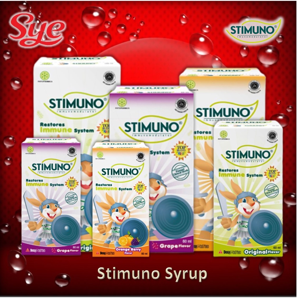 BPOM STIMUNO SYRUP 60ML &amp; 100ML / VITAMIN ANAK SIRUP / SYE