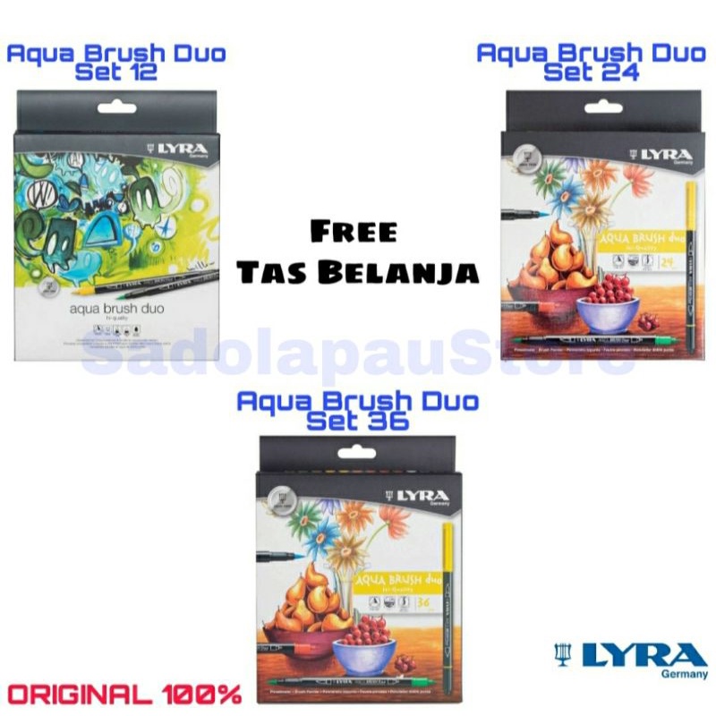 

PROMO!!! LYRA AQUA BRUSH DUO SET 12 /24 /36