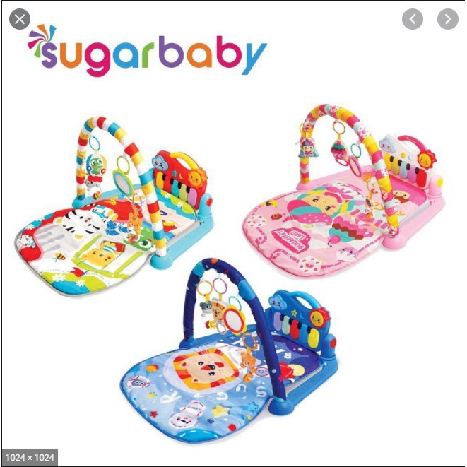 Sugar Baby All in 1 Playmat Piano Playgym Day &amp; Night (New Design)