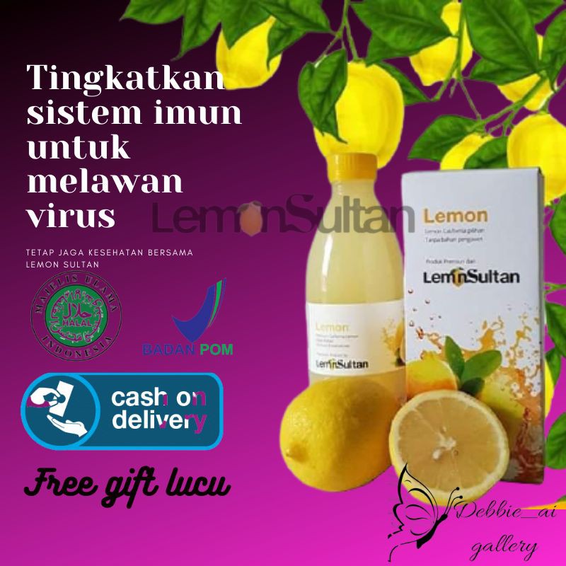 COD Air Sari Lemon Asli Fresh Untuk Kesehatan, Diet, dan Daya Tahan Tubuh "LEMON SULTAN"