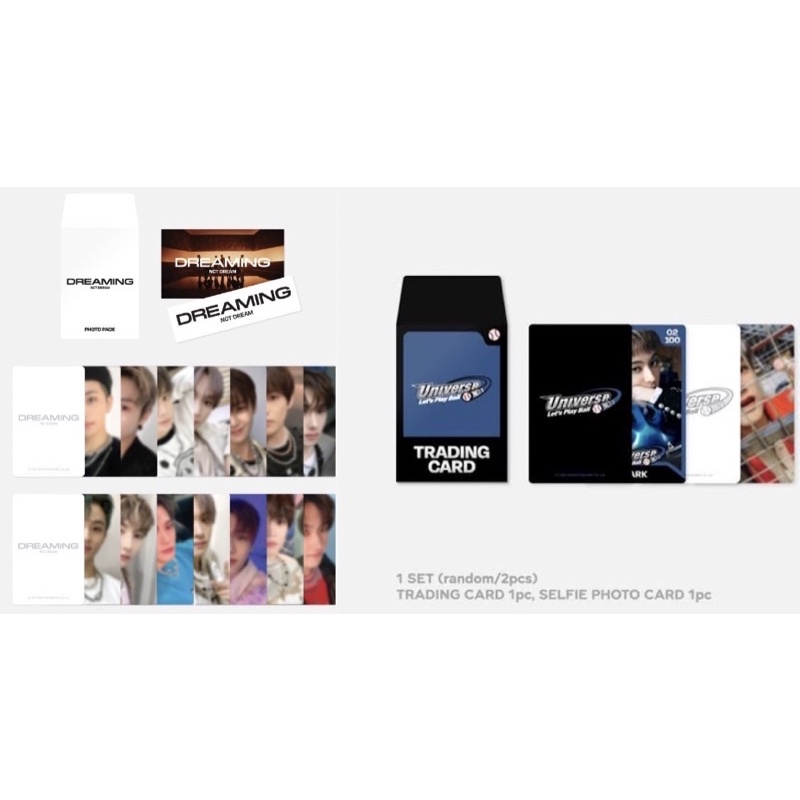 ID CARD + Photocard Set MD Universe Trading Card Universe Let's Play Ball Sealed Luggage Dreaming Se