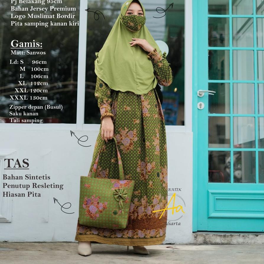 『Terbaru』 GAMIS MUSLIMAT NU SERAGAM NU MUSLIMAT JILBAB BORDIR TAS MUSLIMAT FREE MASKER HARGA GROSIR 