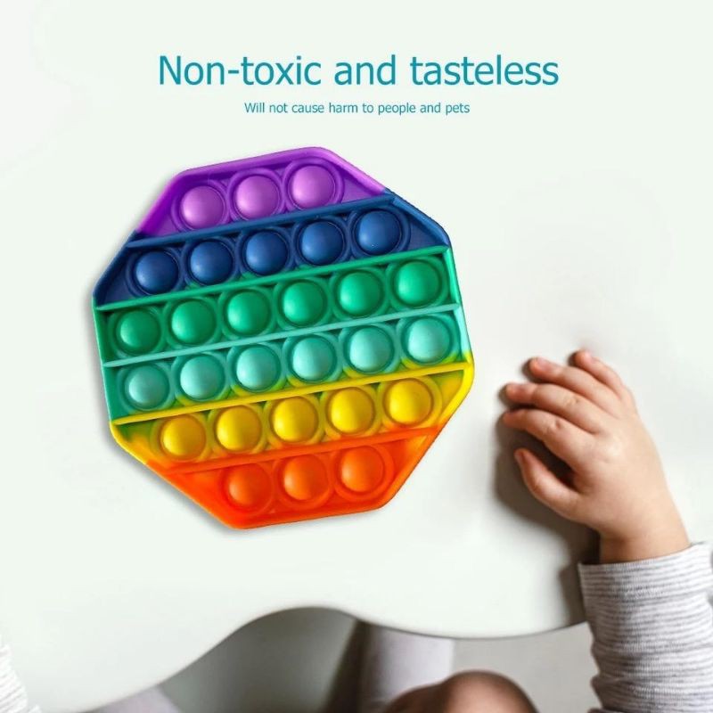 PUSH POP IT FIDGET TOY RAINBOW MAINAN ANAK BUBBLE SENSORY TOYS STRESS RELIEVER POP IT VIRAL TERMURAH-6
