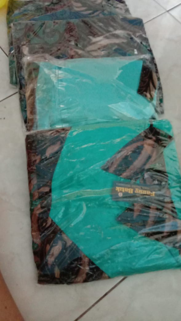 Couple Gamis Keluarga Batik Velvet Gaun Kondangan Modern