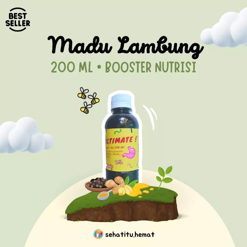 

Madu Lambung Best Seller 200 ml diperkaya Rempah