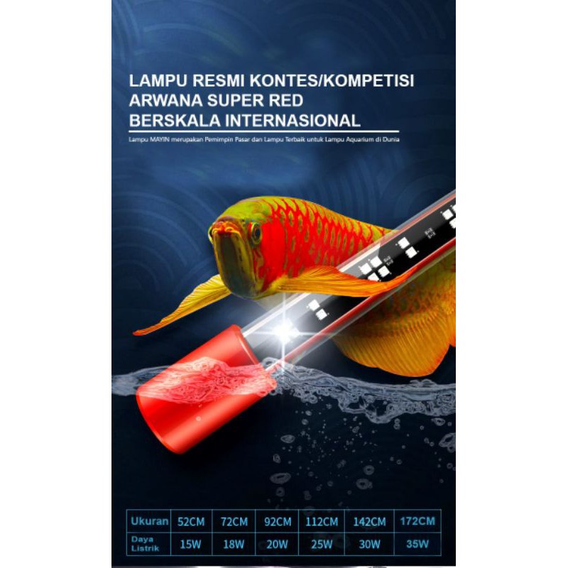 LED View Lamp 92 cm Mayin Lampu Arowana